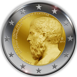 2 Euro Gedenkmünze Griechenland 2013 bfr. - Platon...