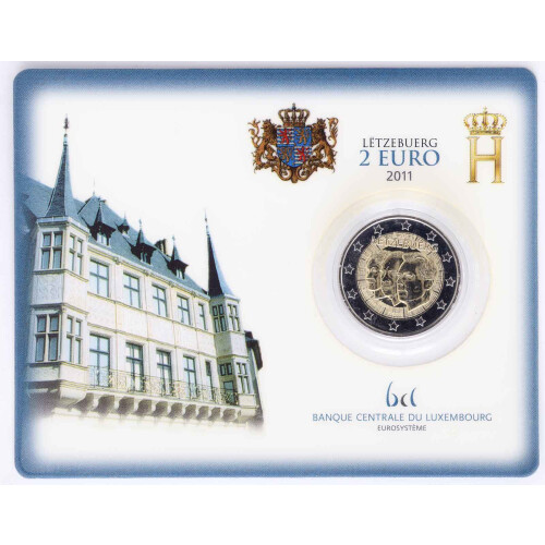 2 Euro Gedenkmünze Luxemburg 2011 st - Jean - in CoinCard