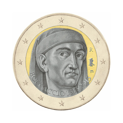 2 Euro Gedenkmünze Italien 2013 bfr. - Giovanni Boccaccio