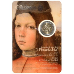 2 Euro Gedenkmünze San Marino 2013 - Pinturicchio - im Blister