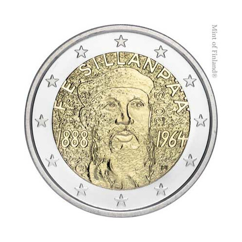 2 Euro Gedenkmünze Finnland 2013 bfr. - Frans Eemil Sillanpää