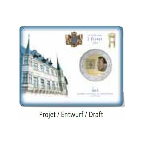 2 Euro Gedenkmünze Luxemburg 2013 st - Nationalhymne - in CoinCard