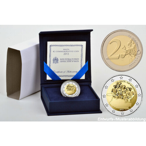 2 Euro Gedenkmünze Malta 2013 PP - 1921 Selbstverwaltung / Autonomie