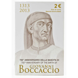 2 Euro Gedenkmünze Italien 2013 st - Giovanni Boccaccio - in CoinCard
