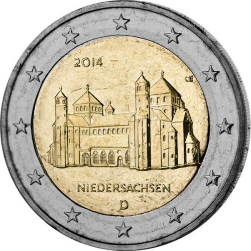2 Euro Gedenkmünze Deutschland 2014 bfr. - Michaeliskirche (F)