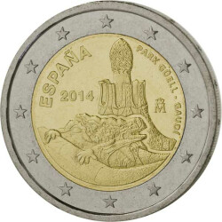 2 Euro Gedenkmünze Spanien 2014 bfr. - Antonio...