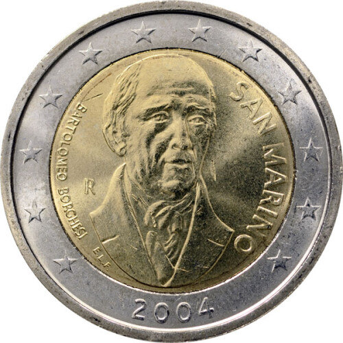 2 Euro Gedenkmünze San Marino 2004 st - Borghesi - in Kapsel