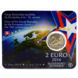2 Euro Gedenkmünze Slowakei 2014 - 10 Jahre...