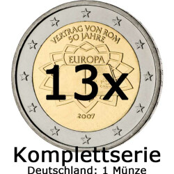 Serie: 13 x 2 Euro Gedenkmünze Römische...