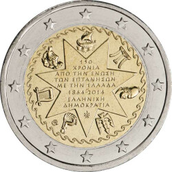 2 Euro Gedenkm&uuml;nze Griechenland 2014 bfr. -...