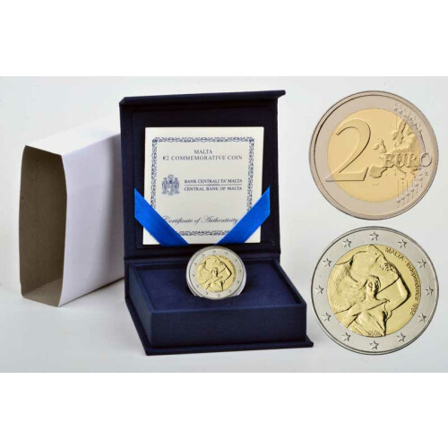 2 Euro Gedenkmünze Malta 2014 PP - Unabhängigkeit 1964