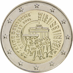 2 Euro Gedenkmünze Deutschland 2015 bfr. - 25 Jahre...