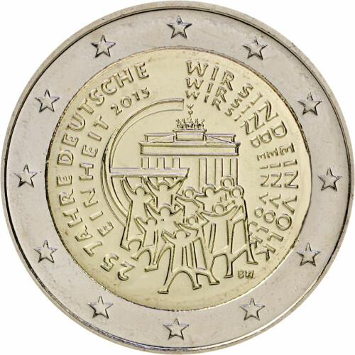 2 Euro Gedenkmünze Deutschland 2015 bfr. - 25 Jahre Einheit (D)