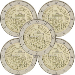 5 x 2 Euro Gedenkm&uuml;nze Deutschland 2015 bfr. -...