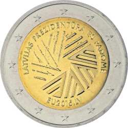 2 Euro Gedenkm&uuml;nze Lettland 2015 bfr. -...