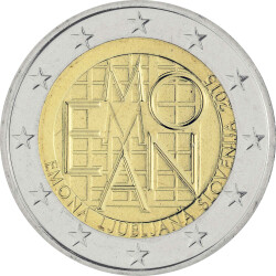 2 Euro Gedenkm&uuml;nze Slowenien 2015 bfr. -...