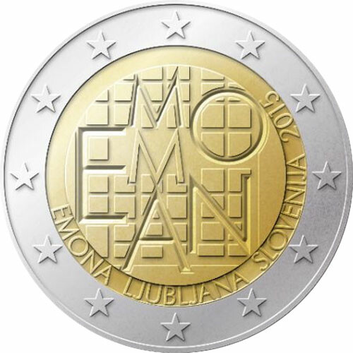 2 Euro Gedenkmünze Slowenien 2015 PP - Emona-Ljubljana