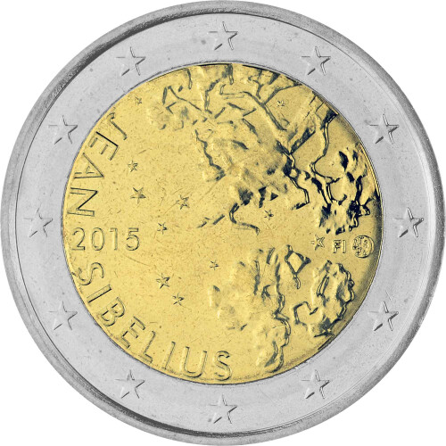 2 Euro Gedenkmünze Finnland 2015 bfr. - Geburtstag von Jean Sibelius