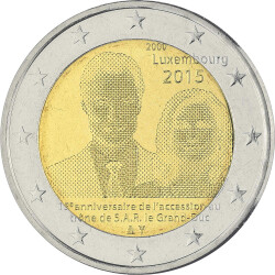 2 Euro Gedenkm&uuml;nze Luxemburg 2015 bfr. - 15...