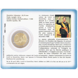 2 Euro Gedenkmünze Luxemburg 2015 st - 15 Jahre...