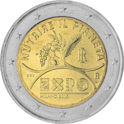 2 Euro Gedenkmünze Italien 2015 bfr. - Expo...