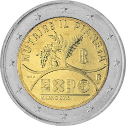 2 Euro Gedenkm&uuml;nze Italien 2015 bfr. - Expo...