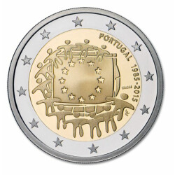 2 Euro Gedenkm&uuml;nze Portugal 2015 bfr. - 30 Jahre...