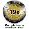 Komplettserie - 19 x 2 Euro Gedenkmünze 2015 bfr. - 30 Jahre EU-Flagge