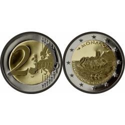 2 Euro Gedenkmünze Monaco 2015 PP - 800 Jahre...