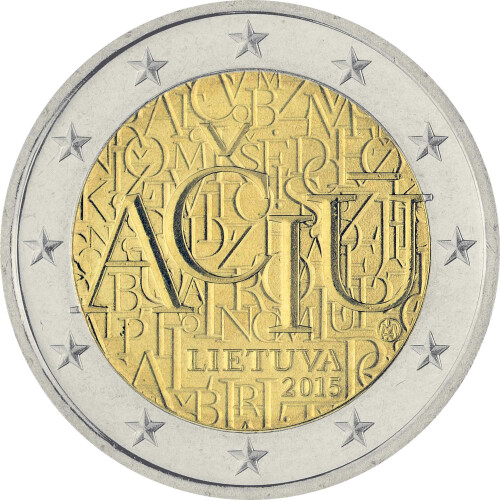 2 Euro Gedenkmünze Litauen 2015 bfr. - Litauische Sprache