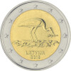 2 Euro Gedenkmünze Lettland 2015 bfr. - Storch