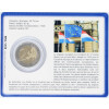 2 Euro Gedenkmünze Luxemburg 2015 st - 30 Jahre EU-Flagge - in CoinCard