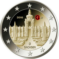 2 Euro Gedenkmünze Deutschland 2016 bfr. - Dresdner...