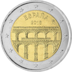 2 Euro Gedenkmünze Spanien 2016 bfr. - Aquädukt...