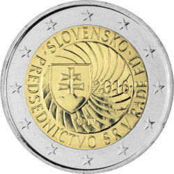 2 Euro Gedenkm&uuml;nze Slowakei 2016 bfr. -...