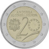 2 Euro Gedenkmünze Andorra 2014 st - 20 Jahre Europarat - im Blister