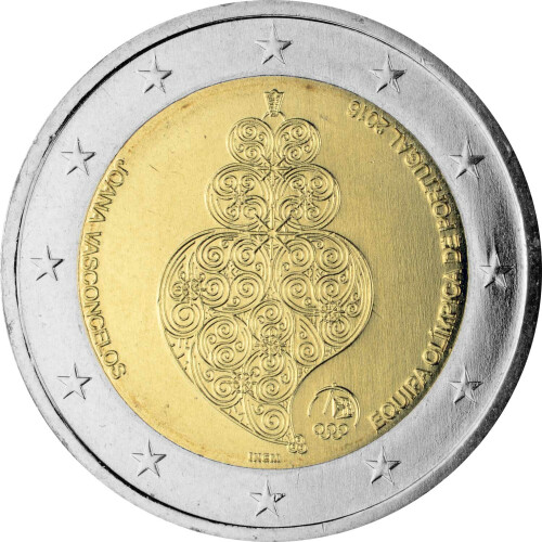 2 Euro Gedenkmünze Portugal 2016 bfr. - Olympiade Rio de Janeiro