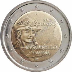 2 Euro Gedenkmünze San Marino 2016 st - Donatello -...