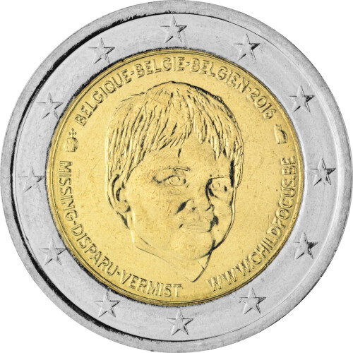 2 Euro Gedenkmünze Belgien 2016 bfr. - Child Focus