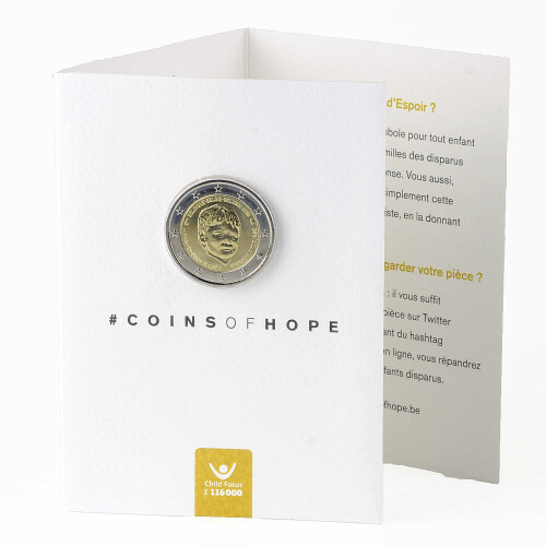 2 Euro Gedenkmünze Belgien 2016 st - Child Focus - im Blister