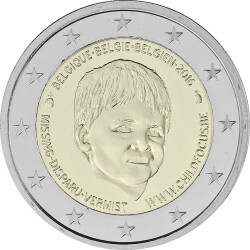 2 Euro Gedenkmünze Belgien 2016 PP - Child Focus -...