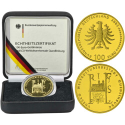 100 Euro Deutschland 2003 Gold st - UNESCO Quedlinburg