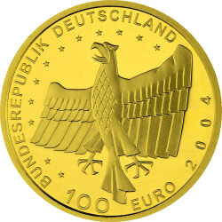 100 Euro Deutschland 2004 Gold st - UNESCO Bamberg