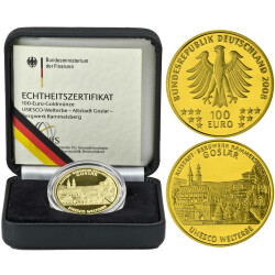 100 Euro Deutschland 2008 Gold st - UNESCO Goslar