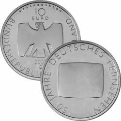 10 Euro Deutschland 2002 Silber PP - Fernsehen / TV