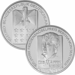 10 Euro Deutschland 2005 Silber PP - Bertha von Suttner
