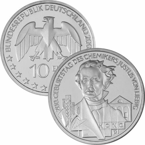 10 Euro Deutschland 2003 Silber PP - Justus von Liebig