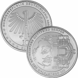 10 Euro Deutschland 2003 Silber PP - Gottfried Semper