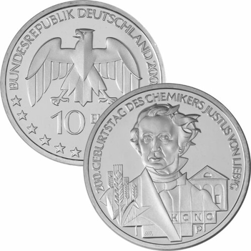 10 Euro Deutschland 2003 Silber bfr - Justus von Liebig