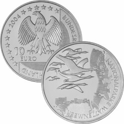 10 Euro Deutschland 2004 Silber PP - Wattenmeer